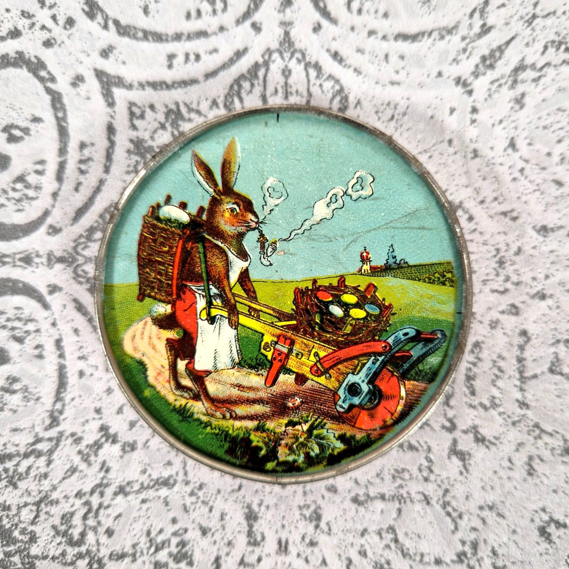 illustration lapin de paques dos jeu