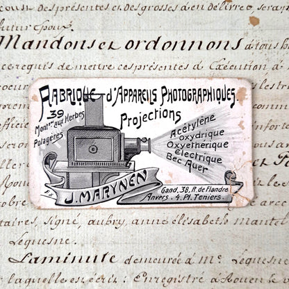 j-marynen photographic projection card 1900
