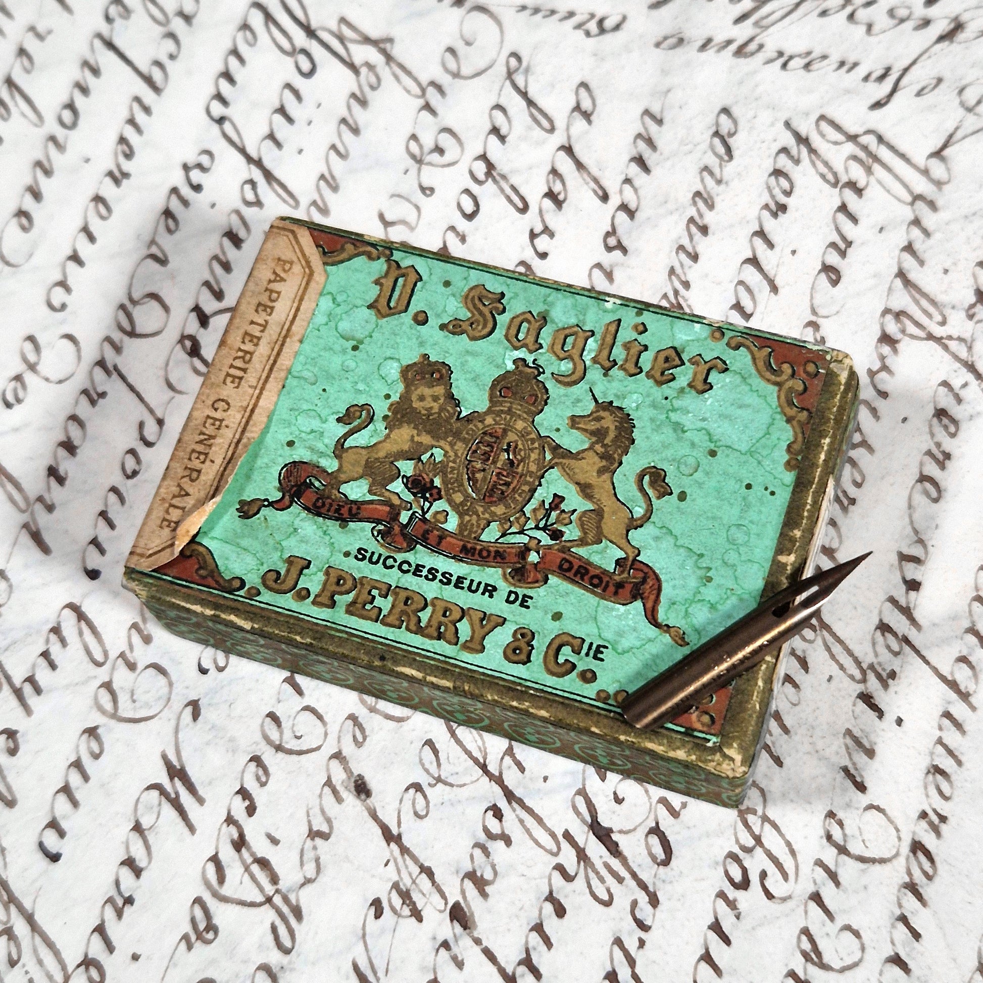 j perry plumes metalliques anciennes