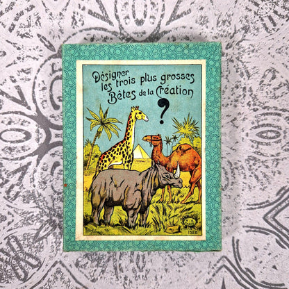 jeu ancien grosses betes nk paris