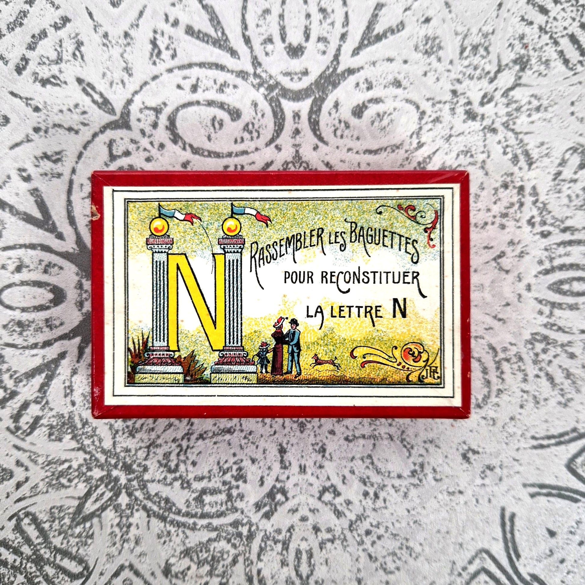 jeu ancien patriote lettre n bois