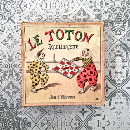 jeu ancien toton equilibriste