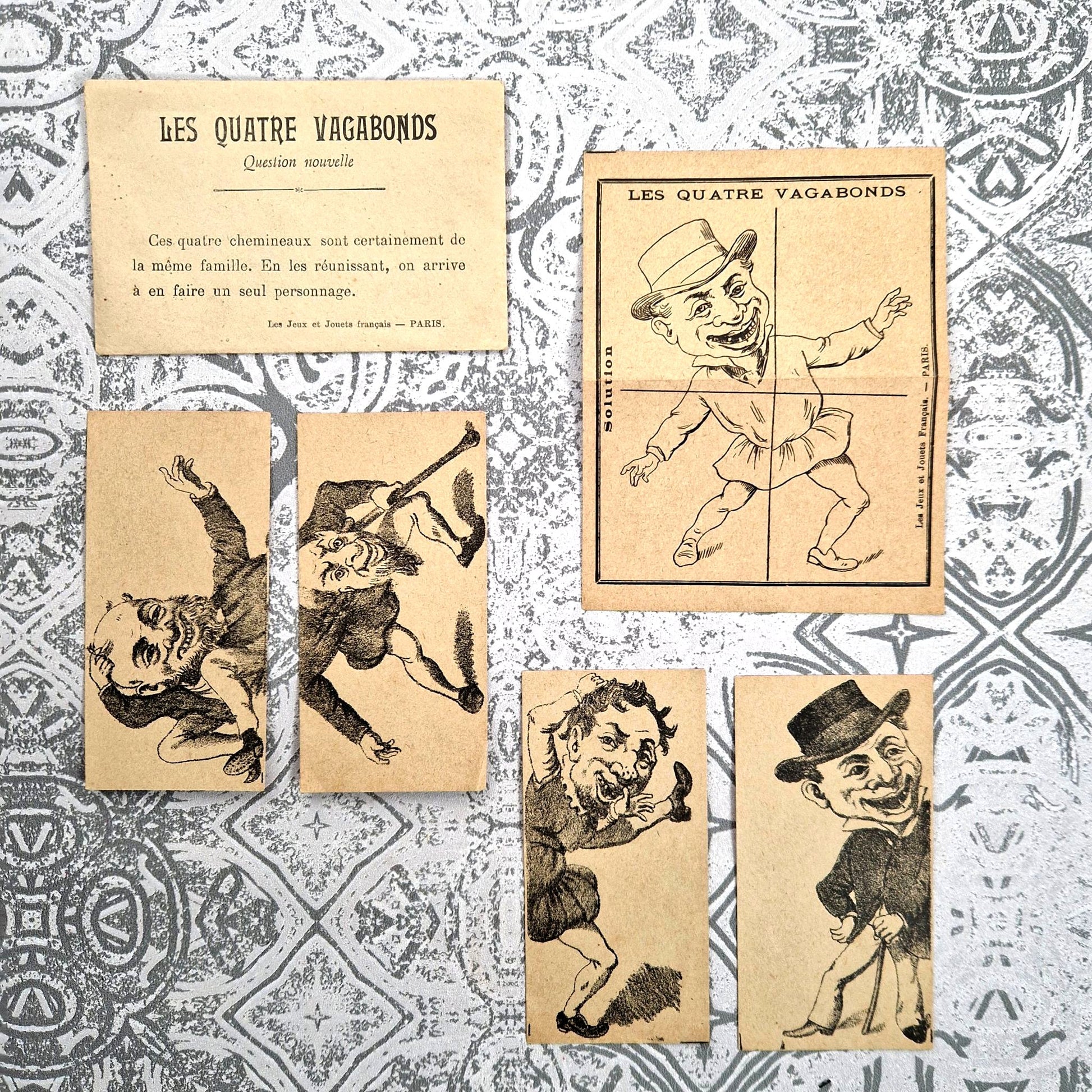 jeu caricature ancien humoristique JJF