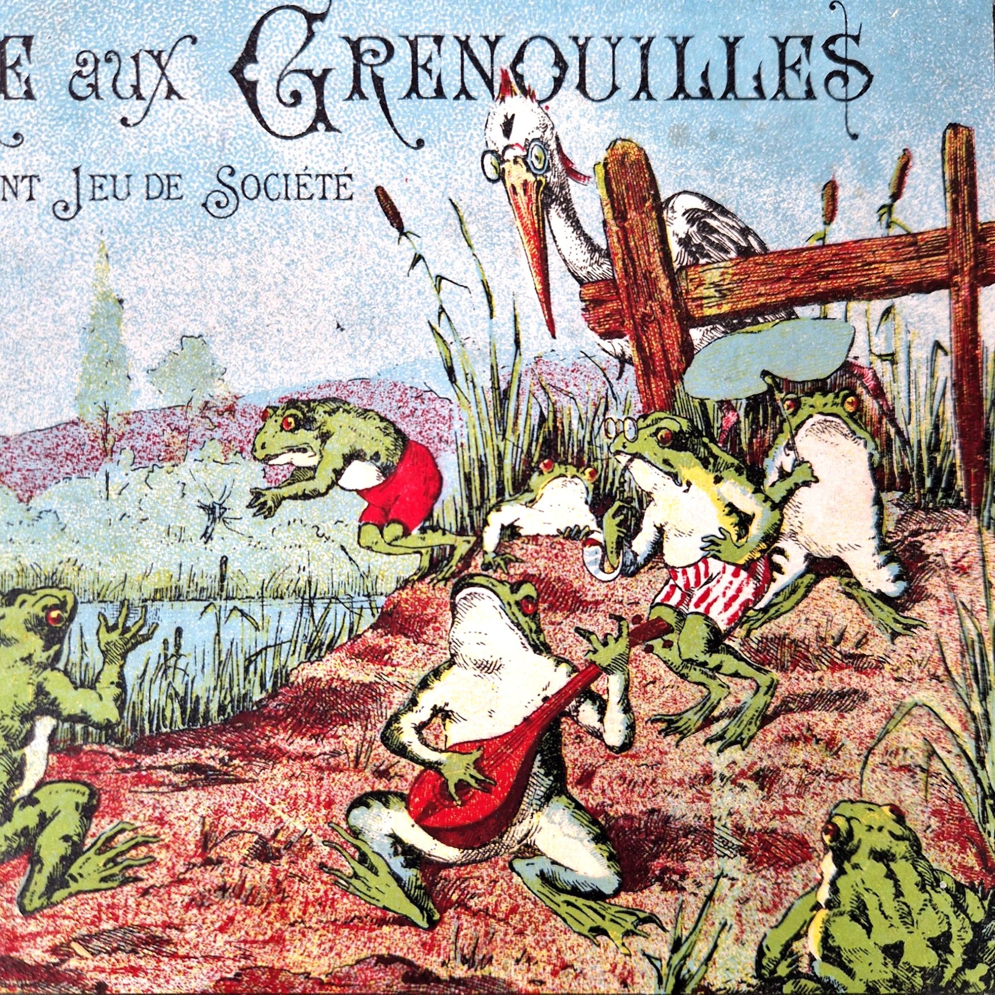 jeu d'adresse ancien grenouilles