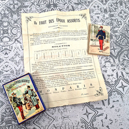 jeu de cartes ancien mariage ludique