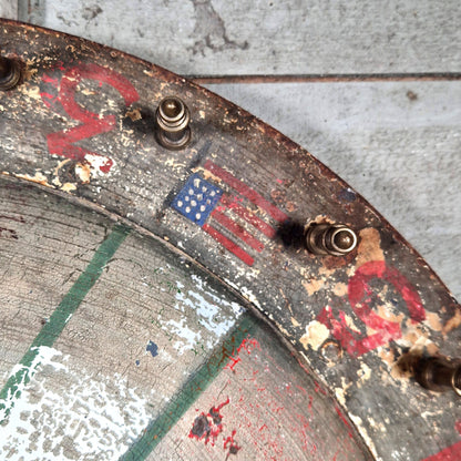 jeu de foire metal bombé peint main