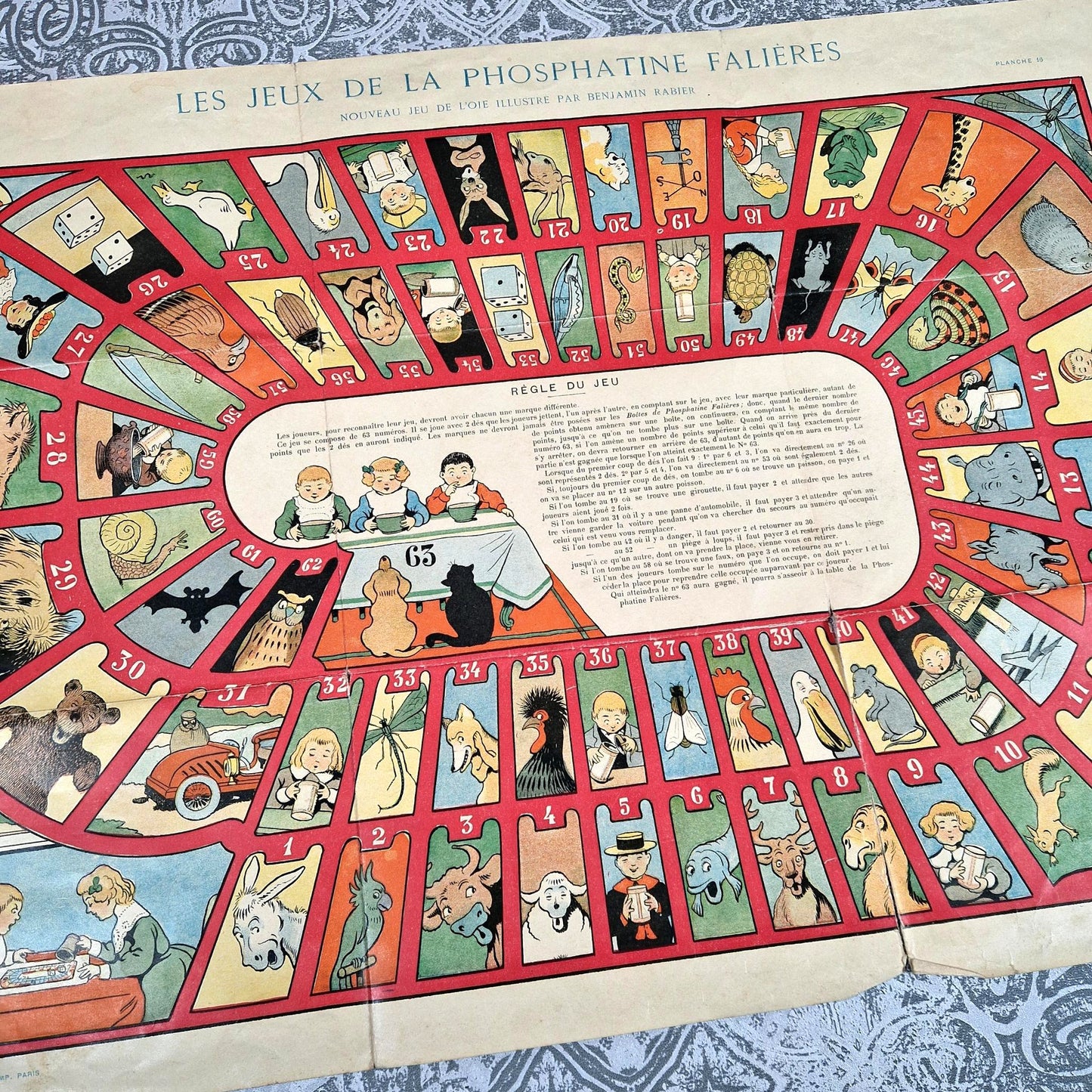 jeu de l'oie publicitaire rabier