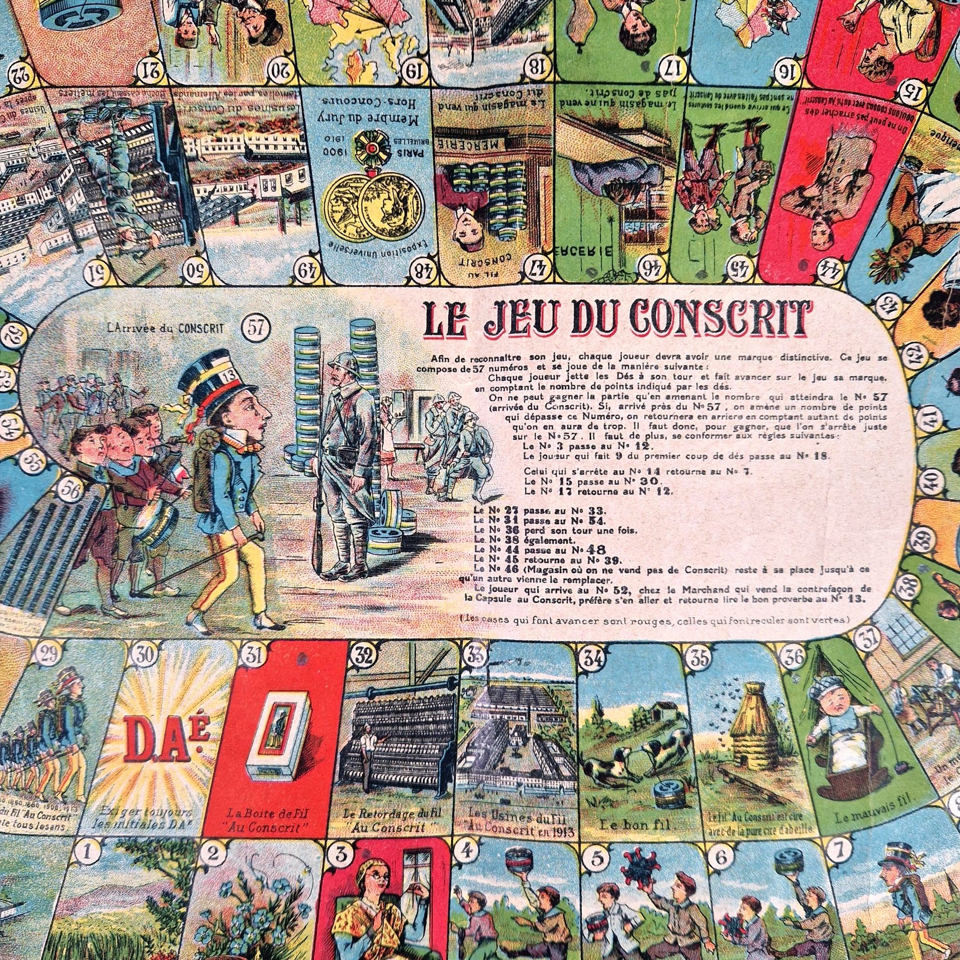 jeu de l'oie publicitaire textile lille
