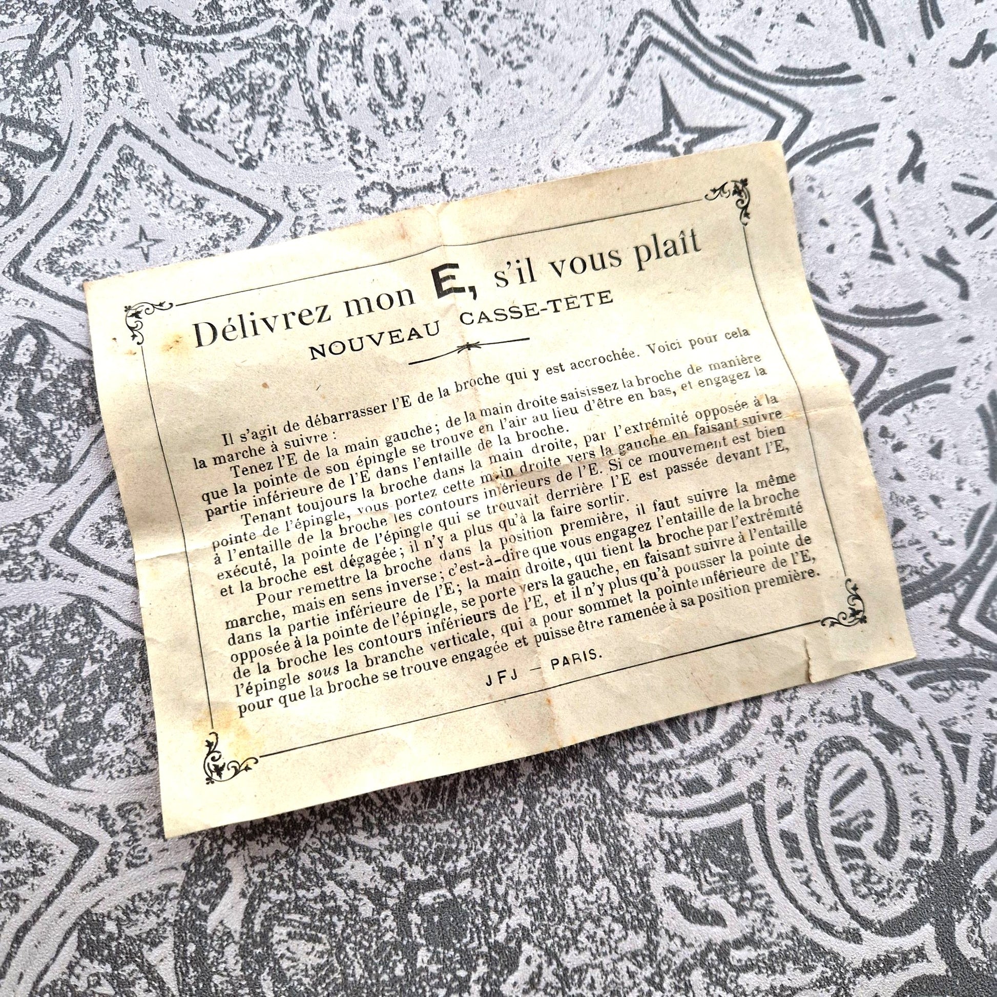 jeu de patience fil de fer e