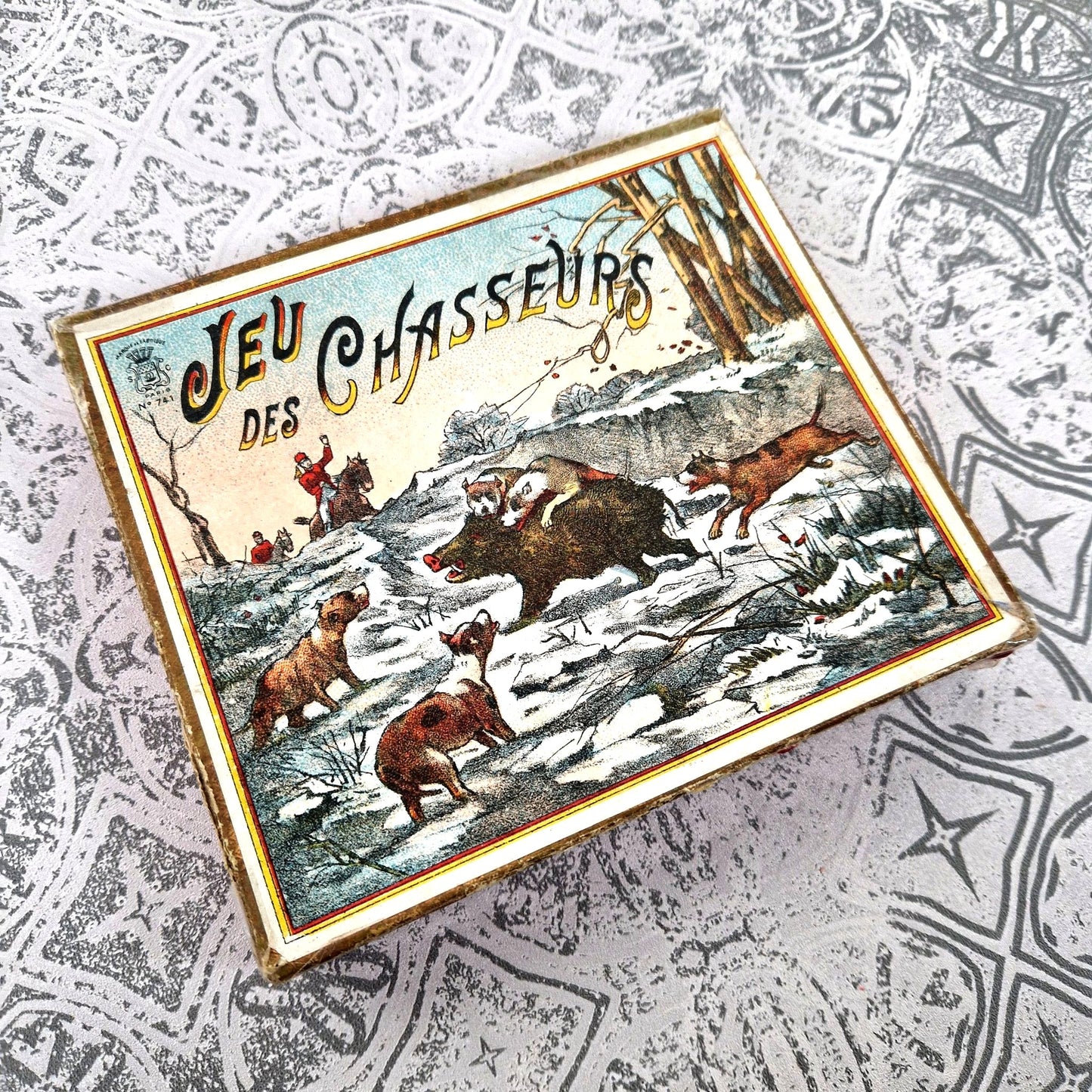 jeu de poursuite cerf et sanglier 1900