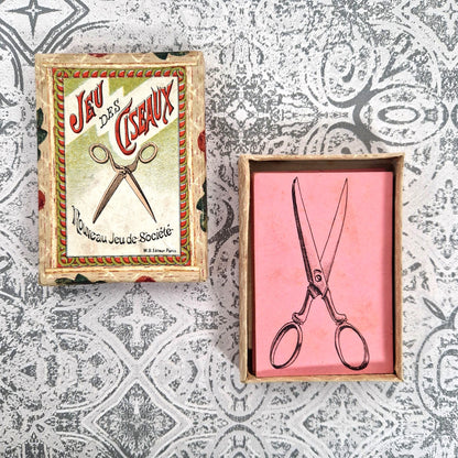 jeu des ciseaux illustrations roses