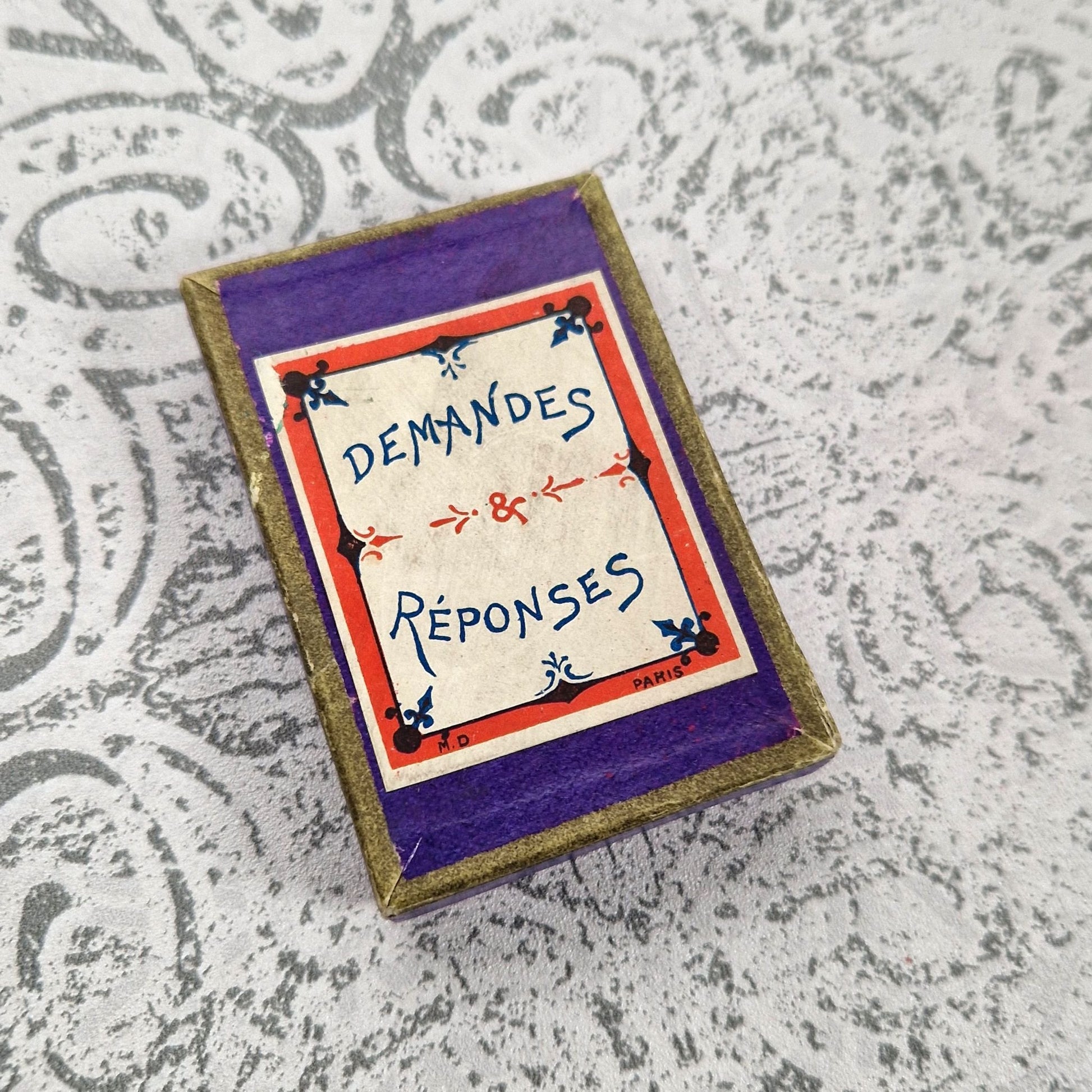 jeu divinatoire enfants 1900