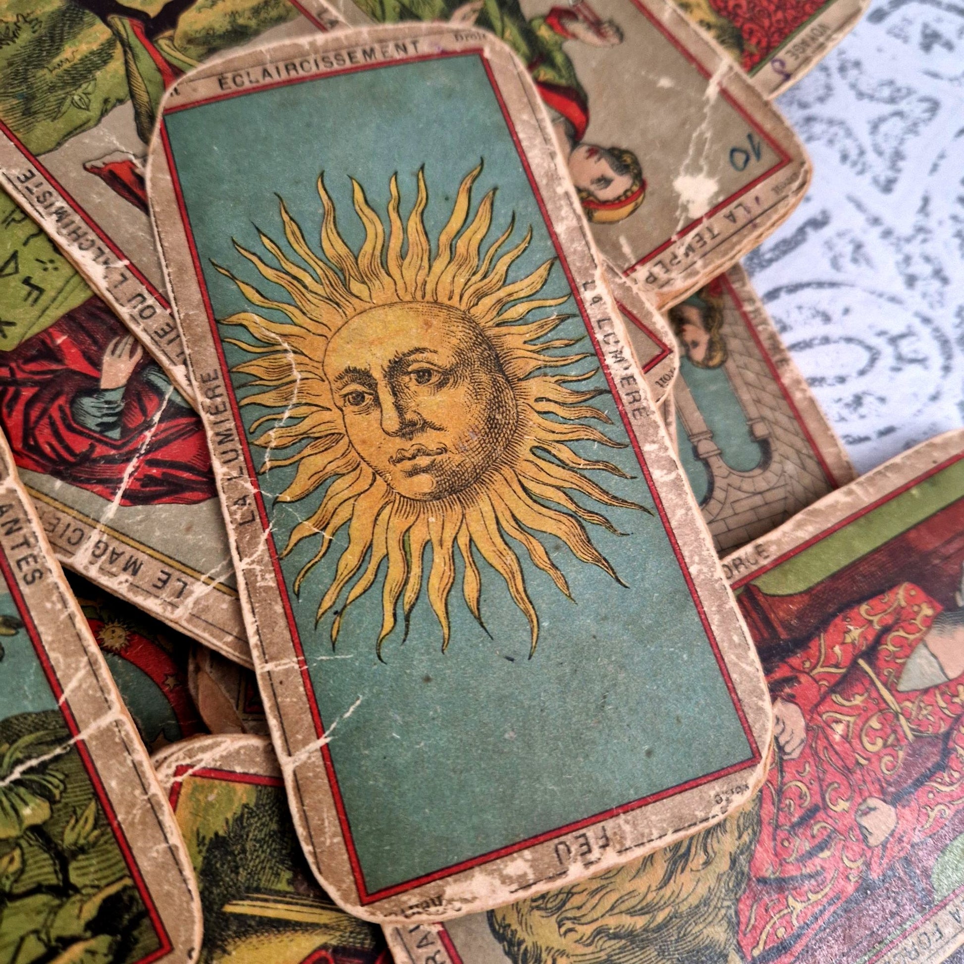 jeu divinatoire xixe cartes