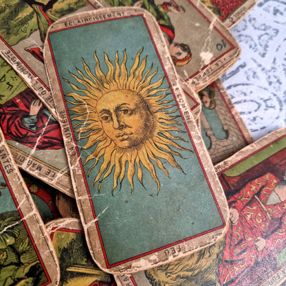 jeu divinatoire xixe cartes