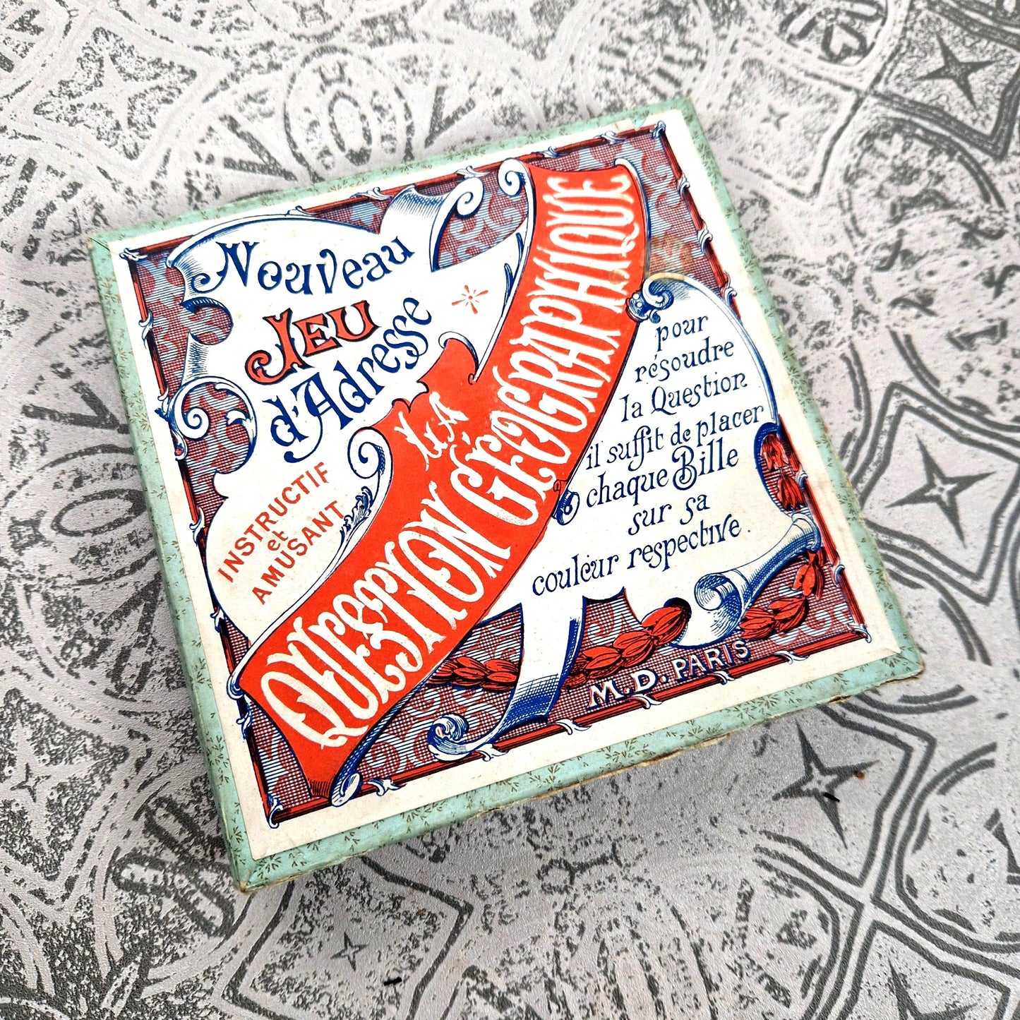 jeu éducatif france carte 1900