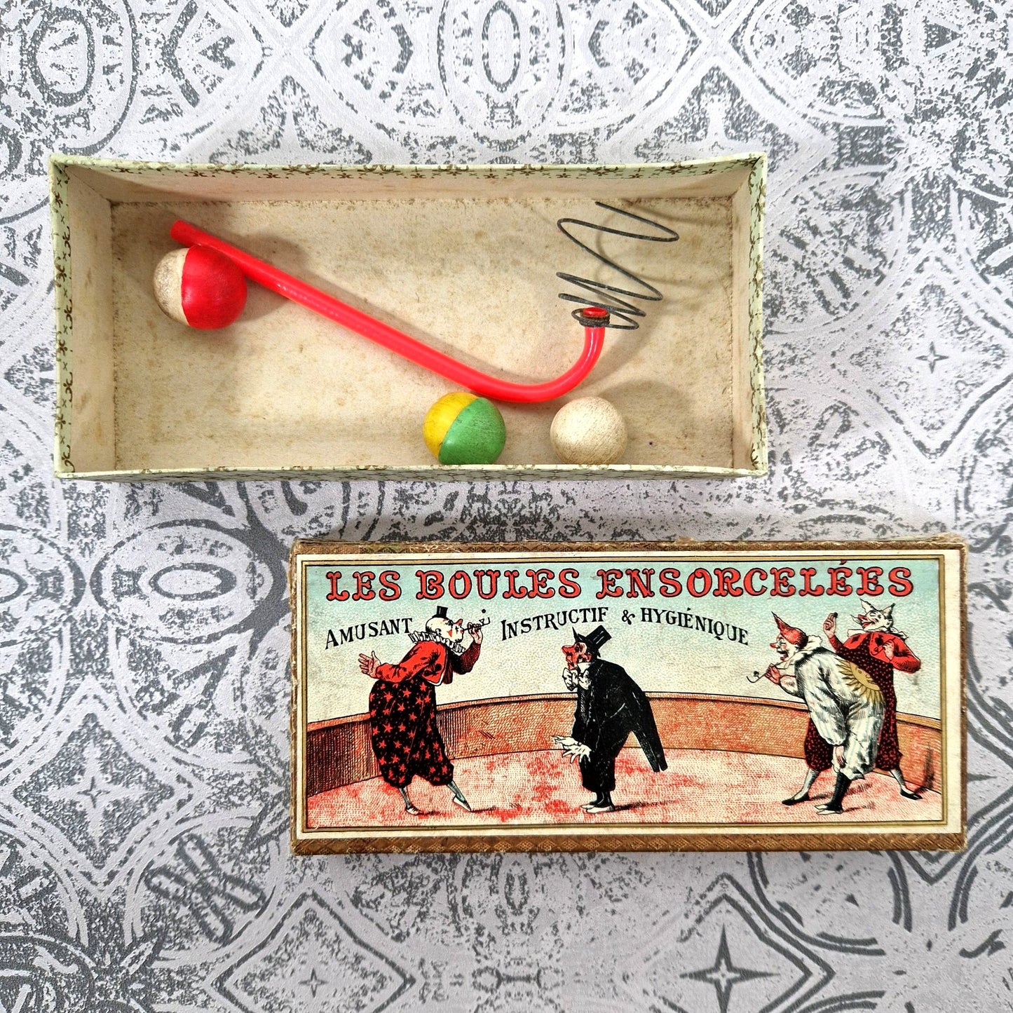 jeu ensorcelé cirque illustration clown