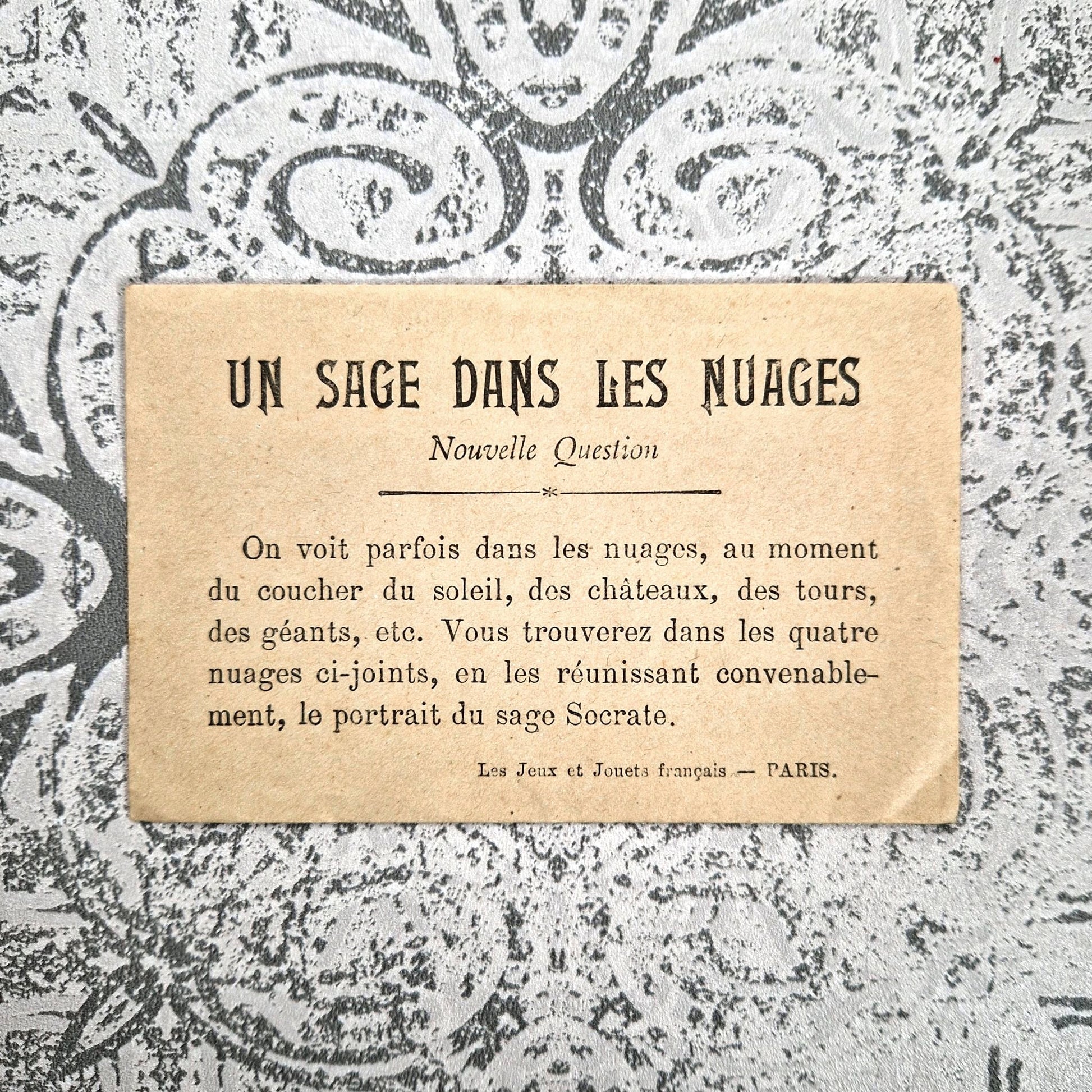 jeu nuages ancien philosophe
