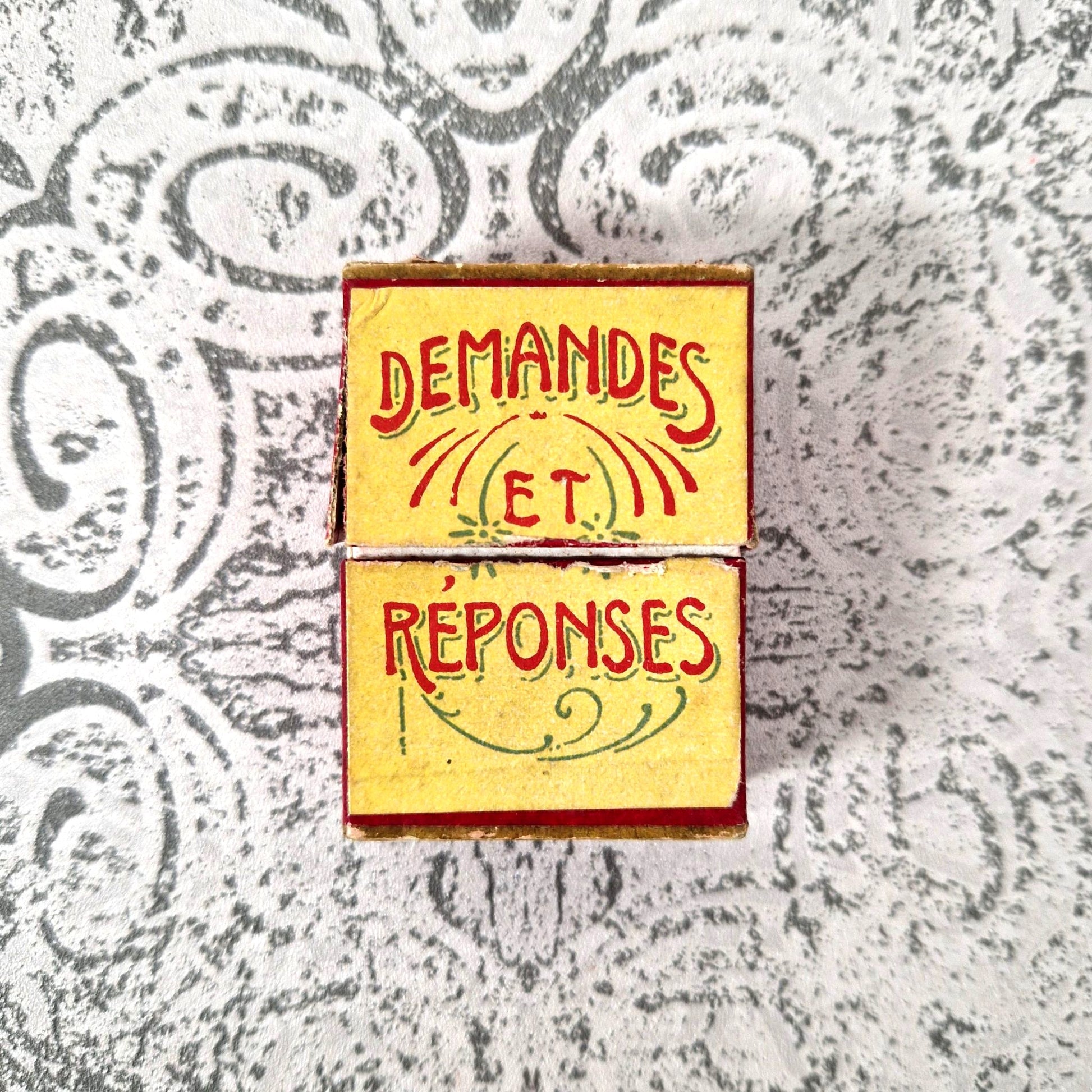 jeu d'oracle demandes réponses ancien