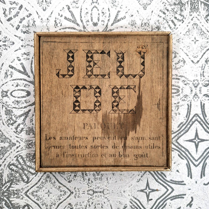 jeu parquet bois ancien pédagogique