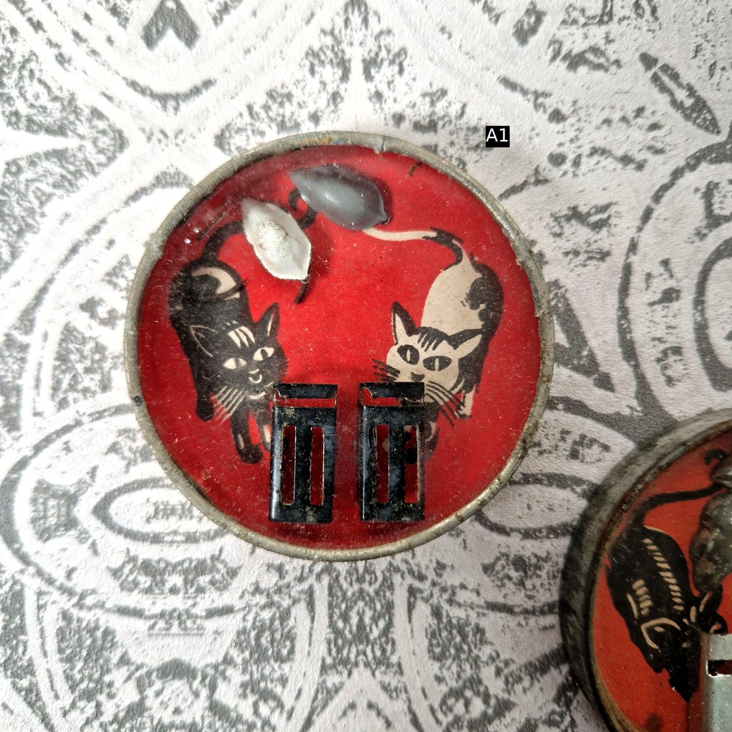 jeu de patience chat vintage