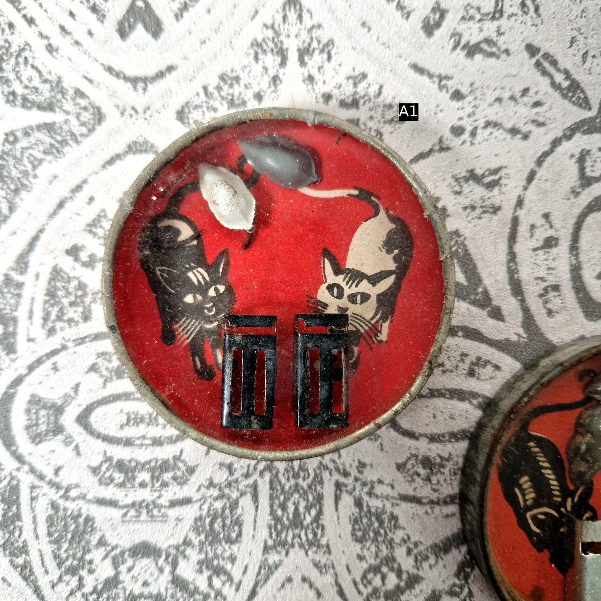 jeu de patience chat vintage