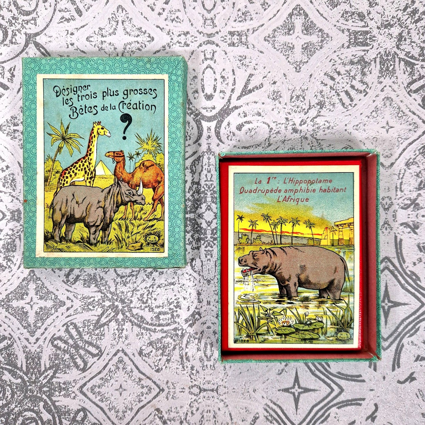 jeu satirique belle époque animaux