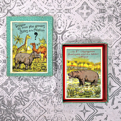 jeu satirique belle époque animaux