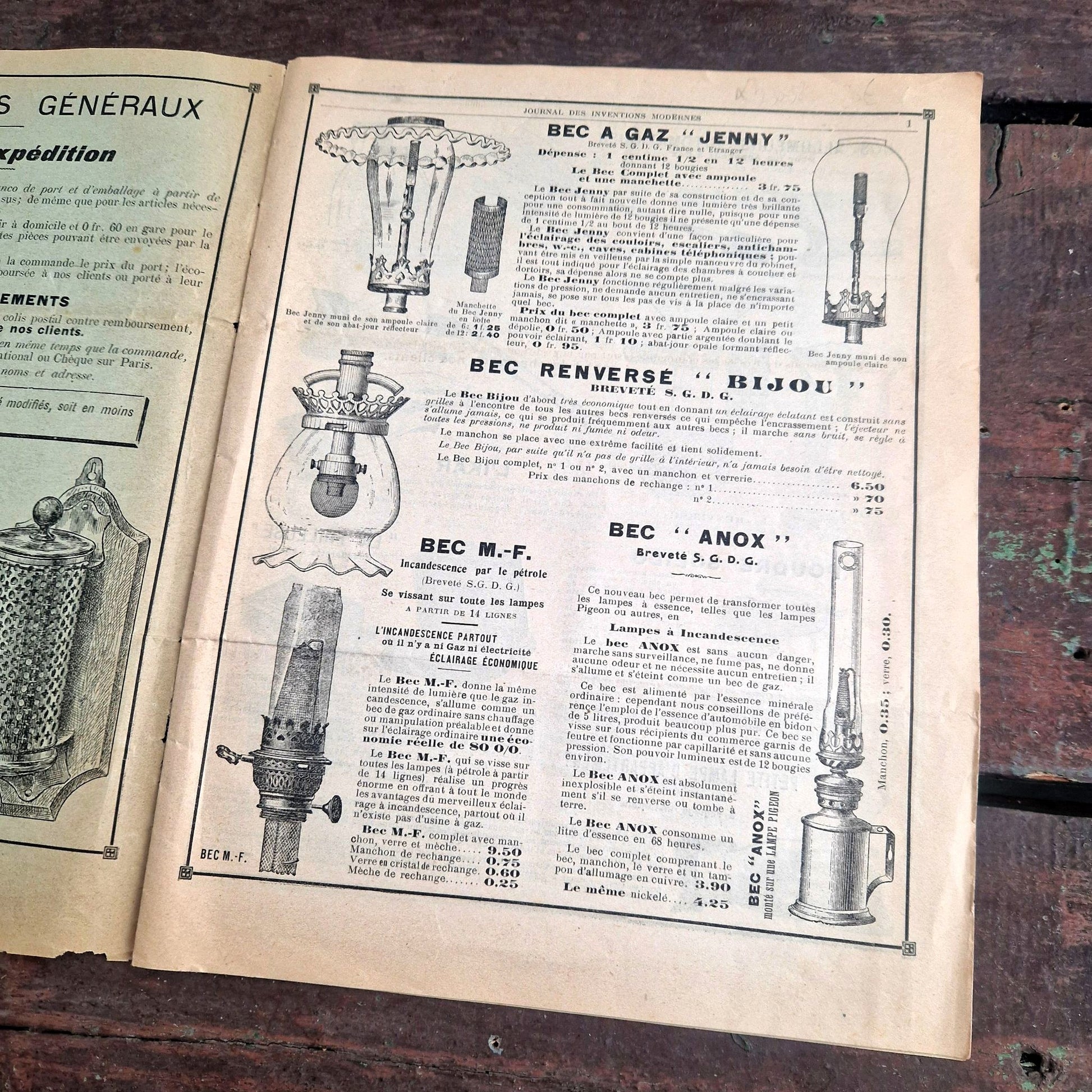 journal vintage inventions domestiques 1912