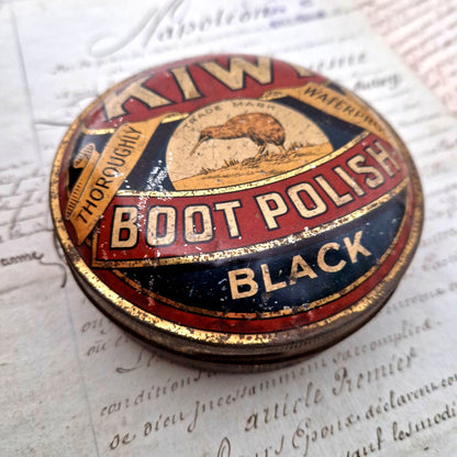 kiwi boot polish boite fer publicitaire