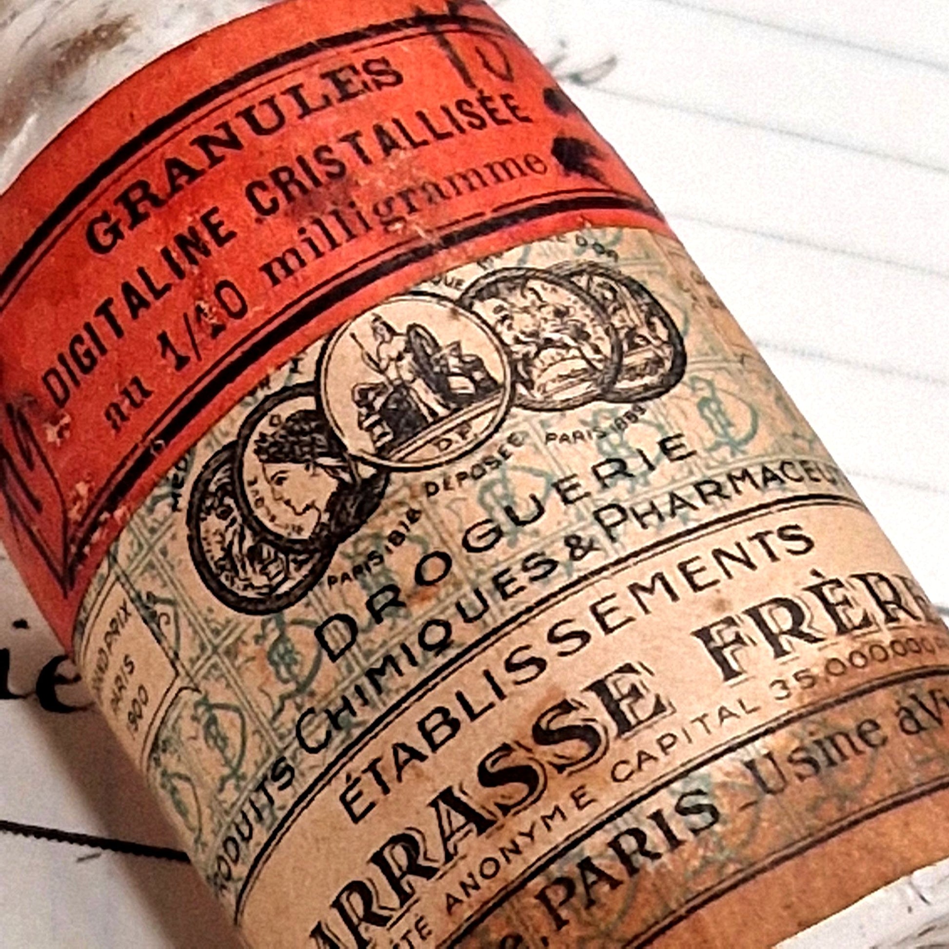 labeled toxic apothecary bottle