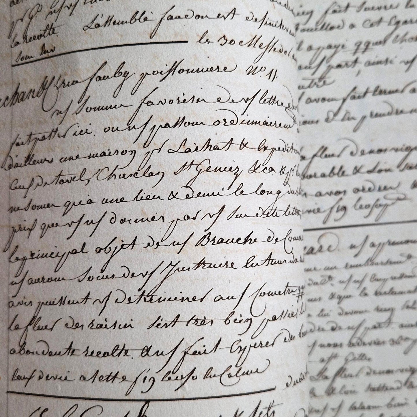 large folio scripted business record