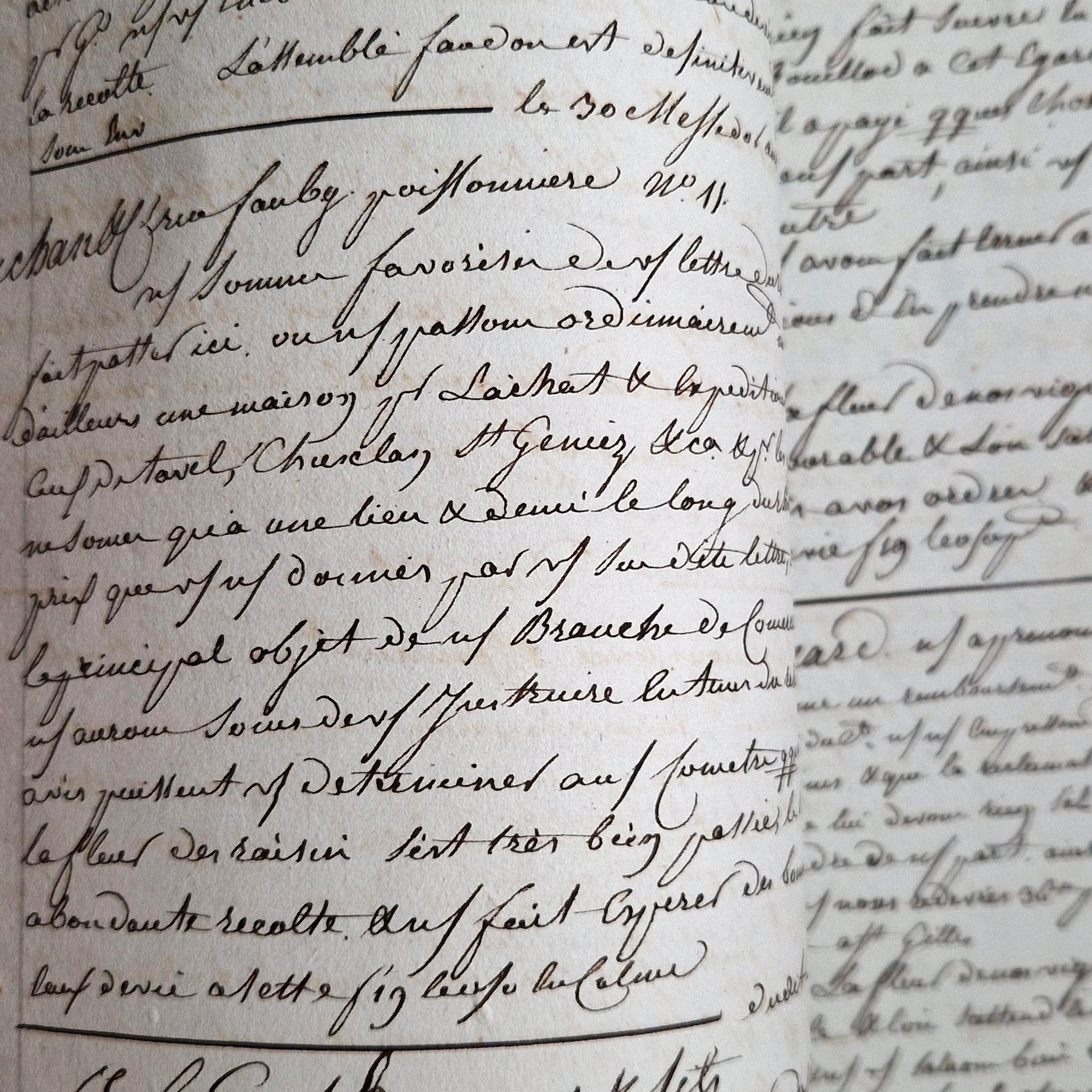 large folio scripted business record