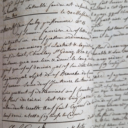 large folio scripted business record