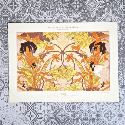 le coq georges de feure art nouveau calavas