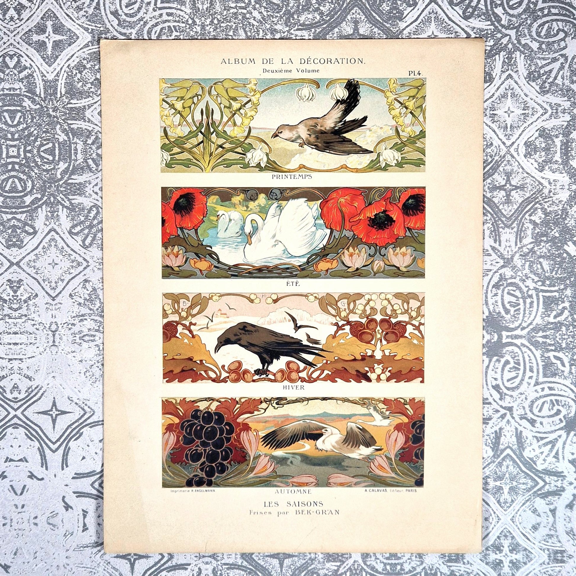 les saisons bek gran art nouveau calavas