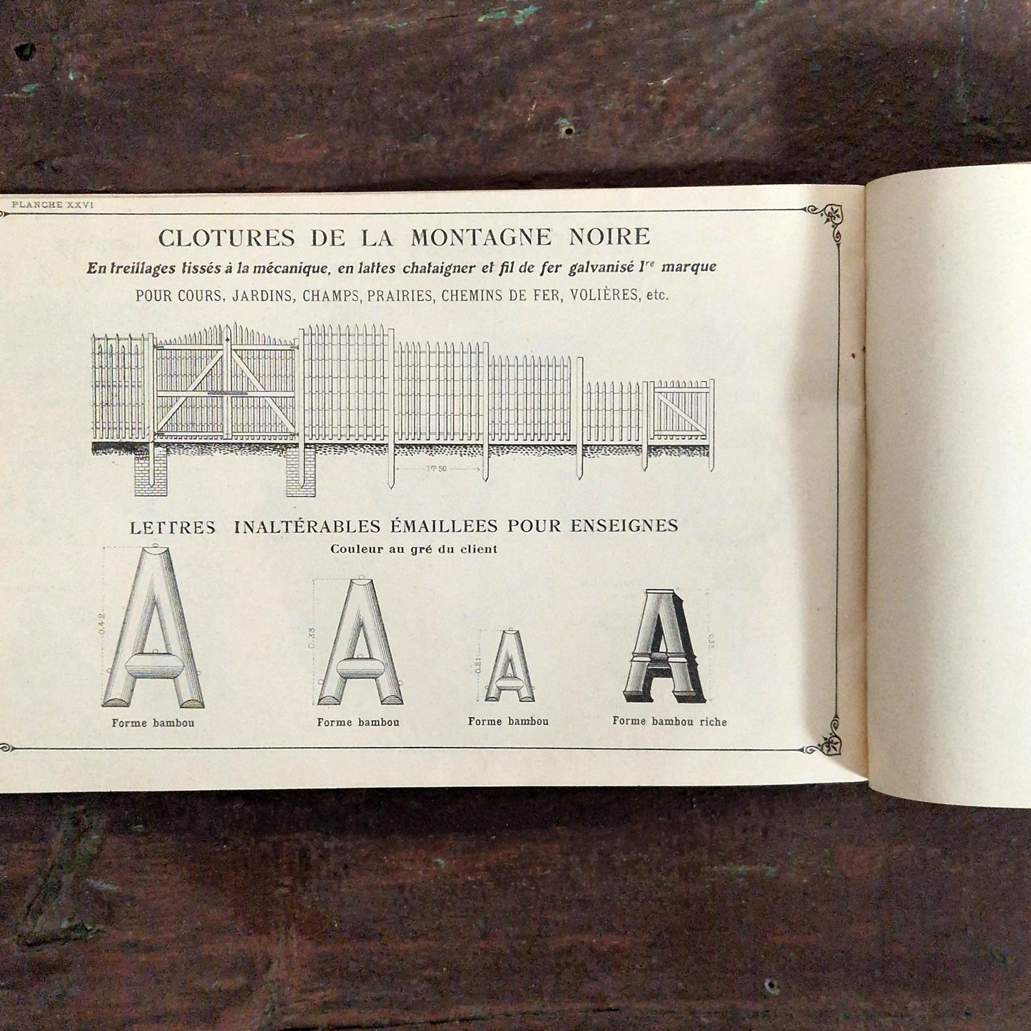 lettres emaillees pour enseignes