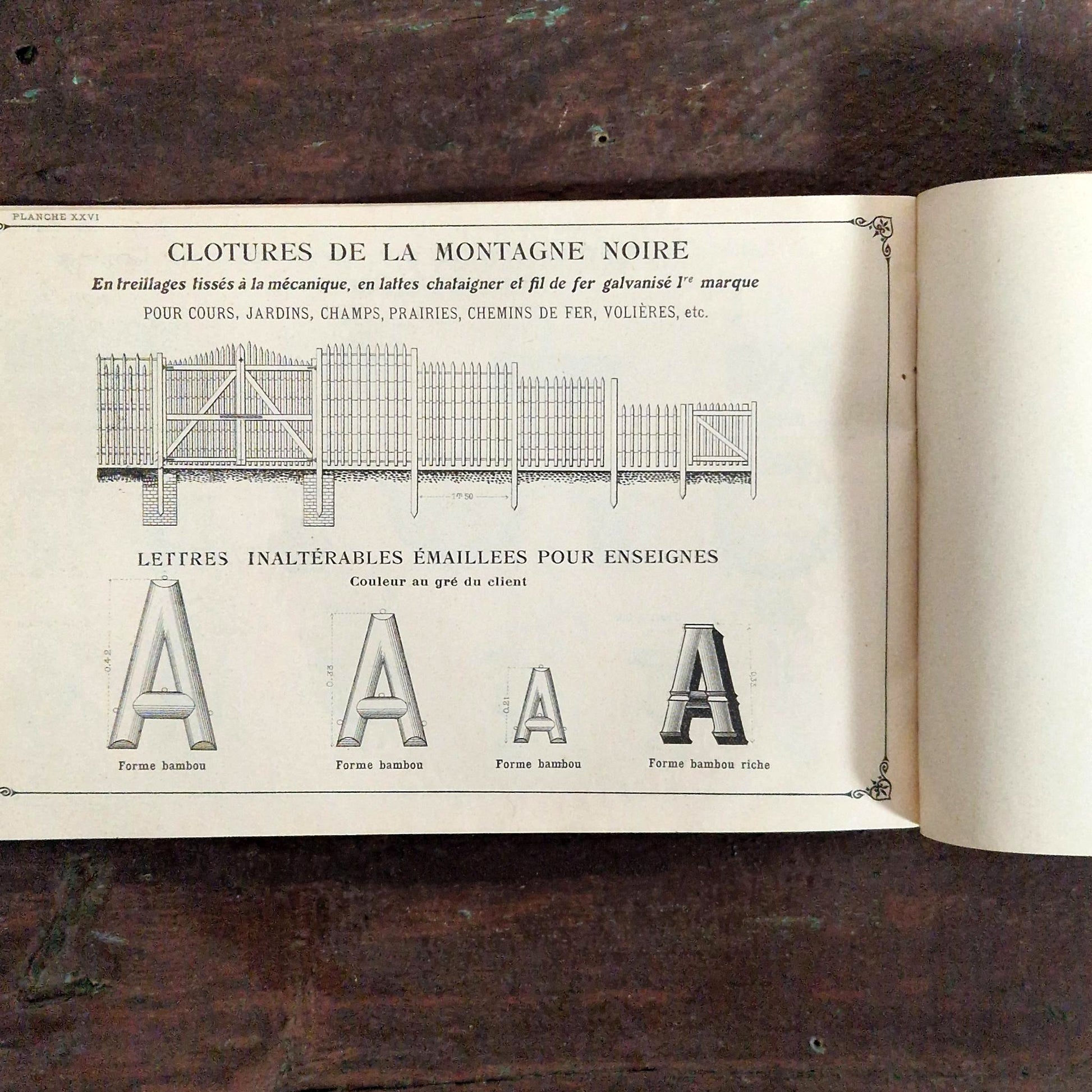 lettres emaillees pour enseignes