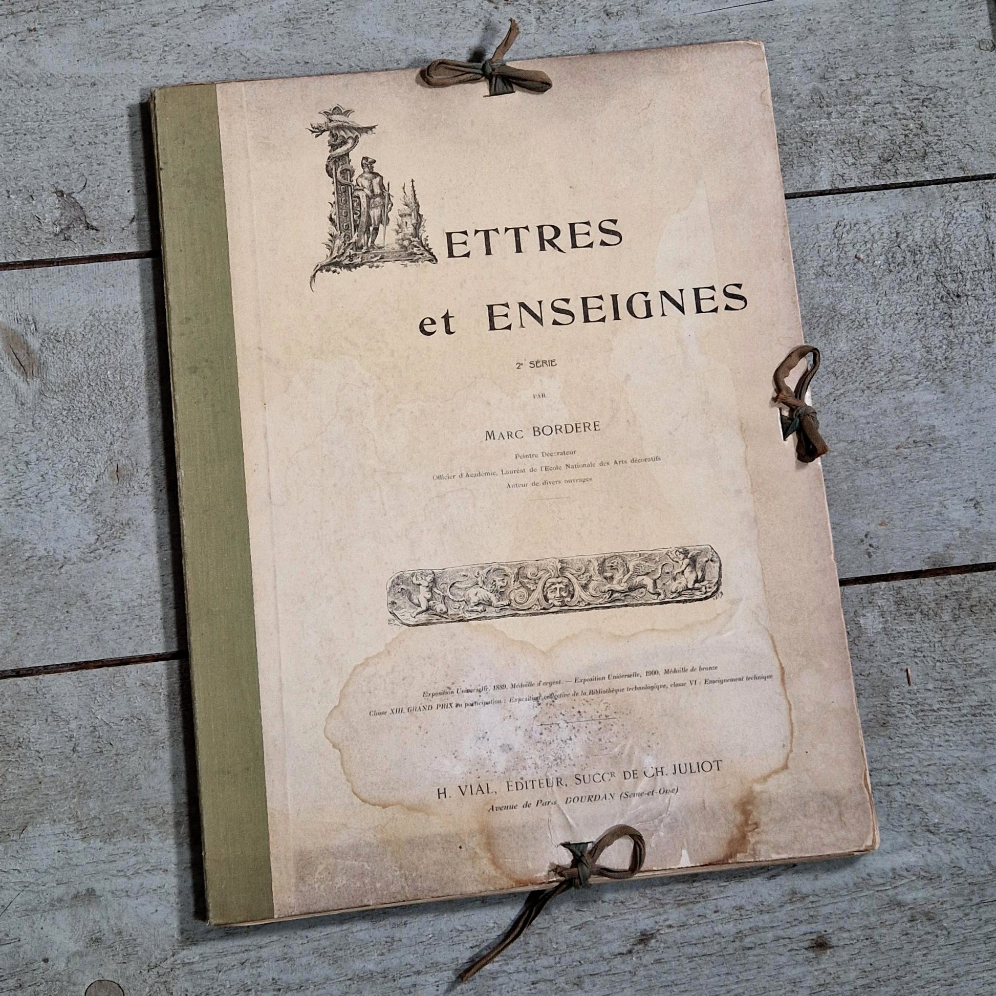lettres et enseignes belle epoque bordere-2e serie