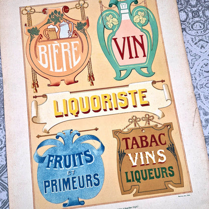 lihtographie enseignes commerciale vial 1900