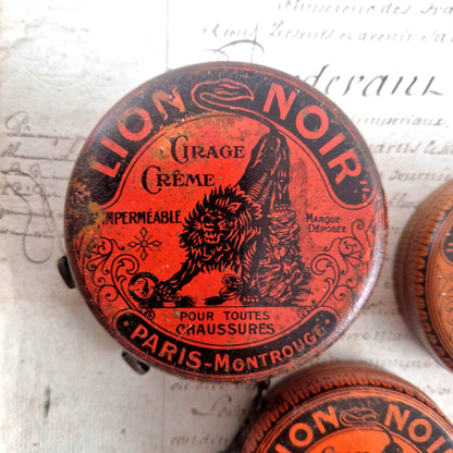 lion noir cirage boite ancienne