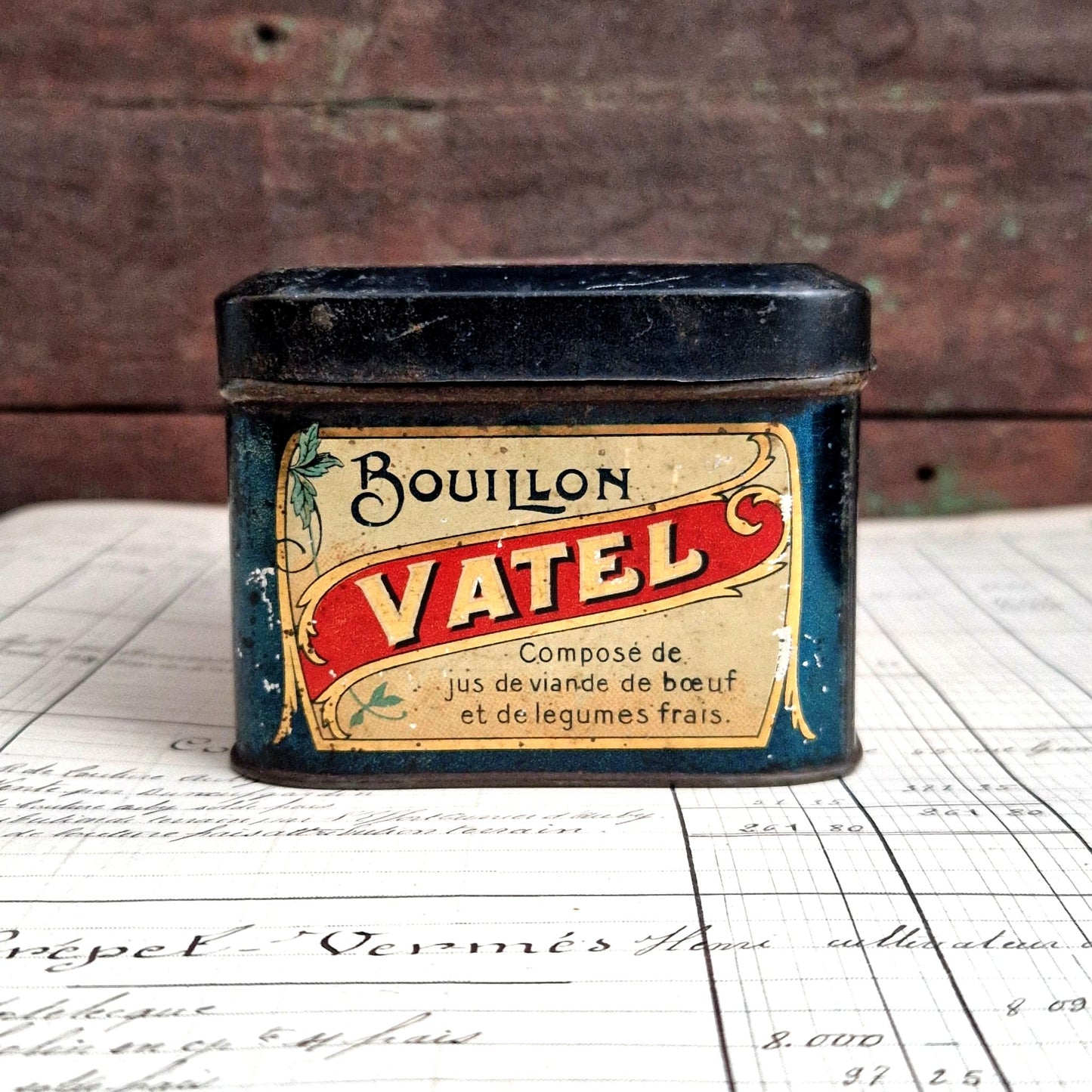 lithographed food tin france early 1900s