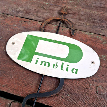 lithographed tin sign pharmacy