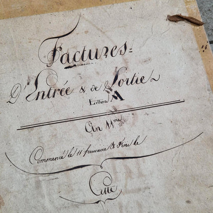 livre de compte epoque empire