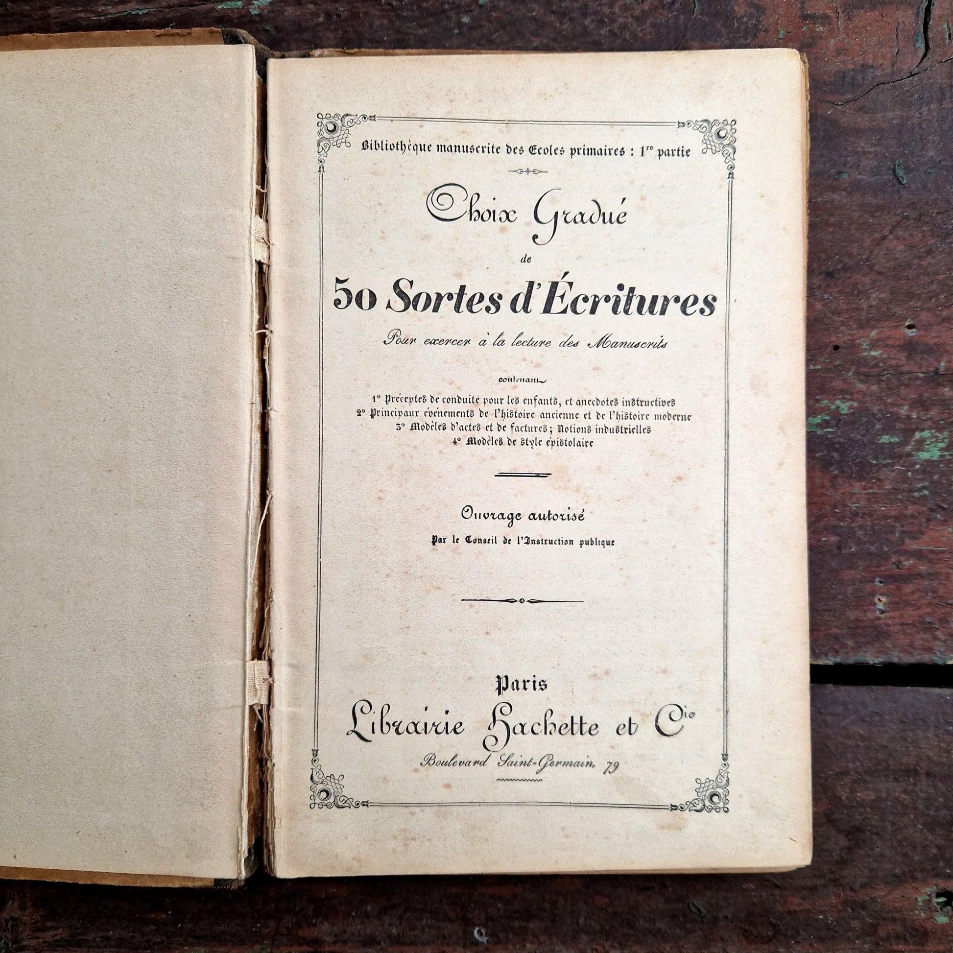 livre facsimile manuscrit hachette