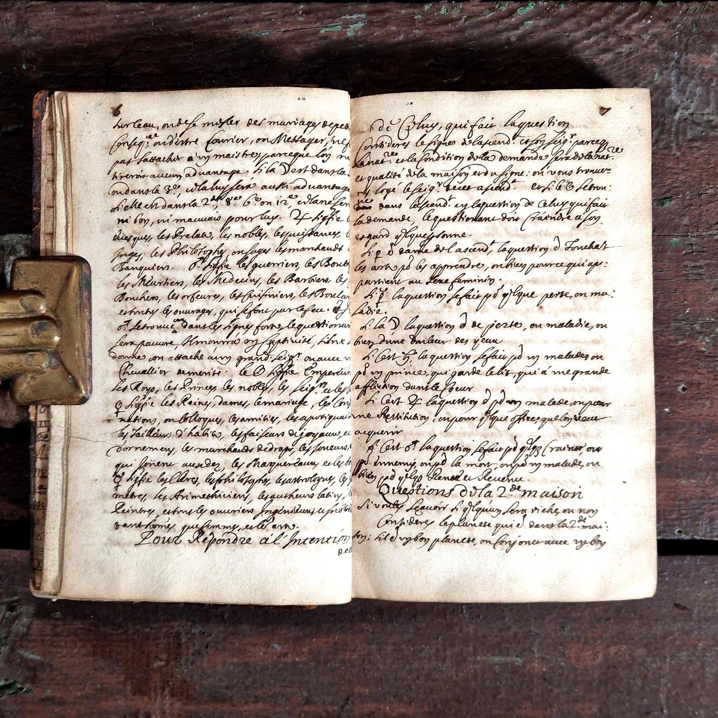 livre manuscrit occultisme xviiie