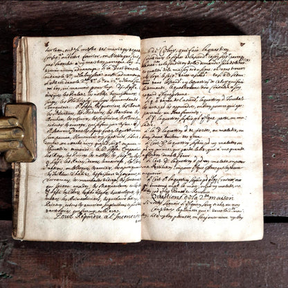 livre manuscrit occultisme xviiie