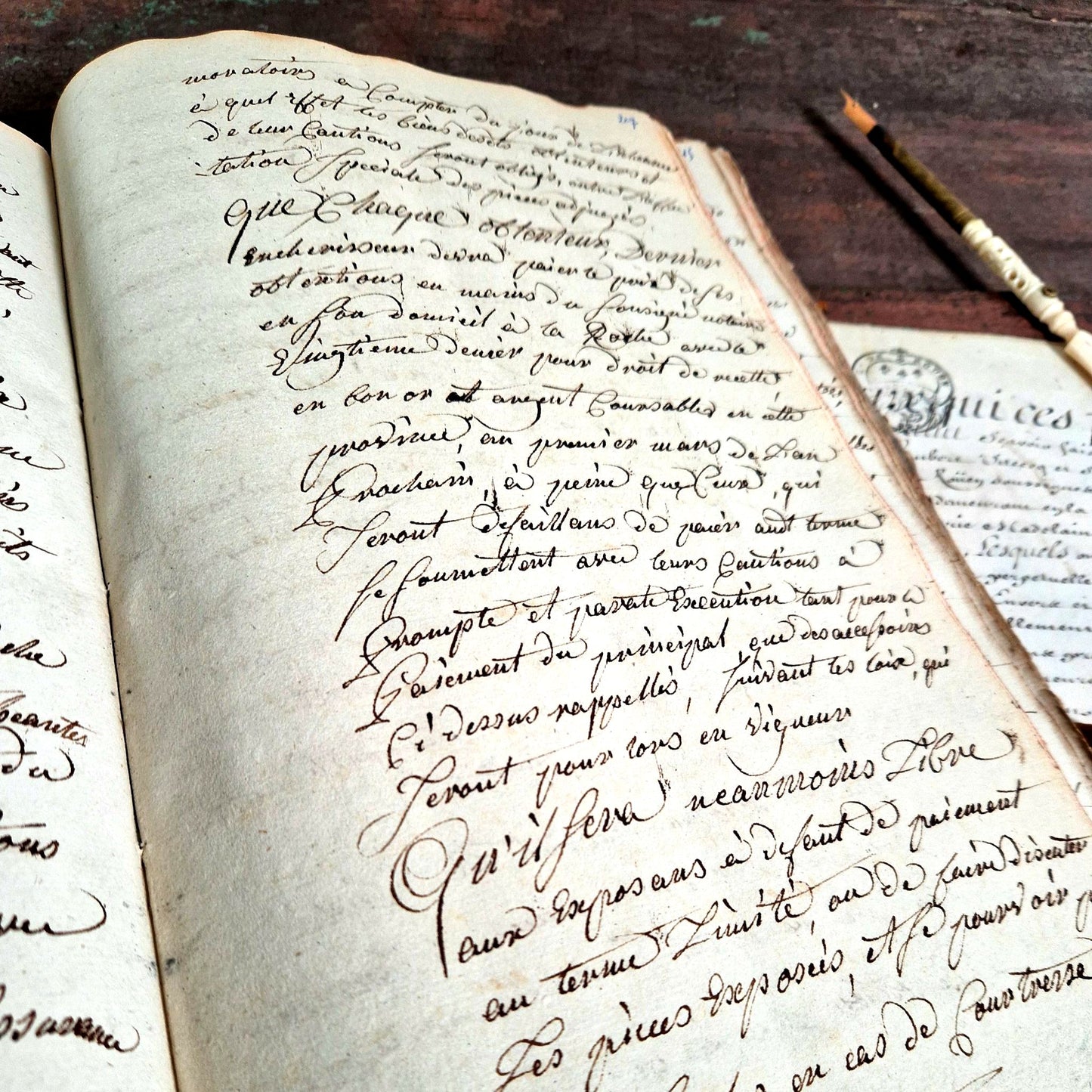 livres archives xviiie patine