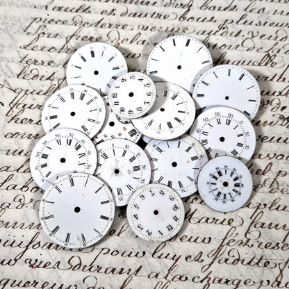 lot cadrans montres anciennes email xixe