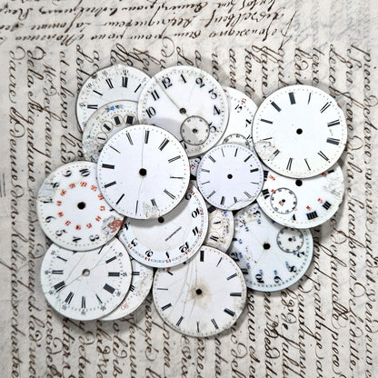 lot cadrans montres anciennes email