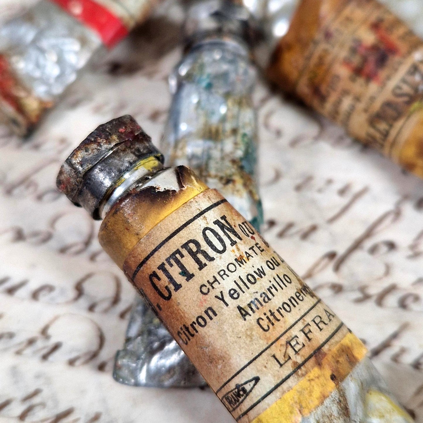 lot tubes lefranc vintage paris